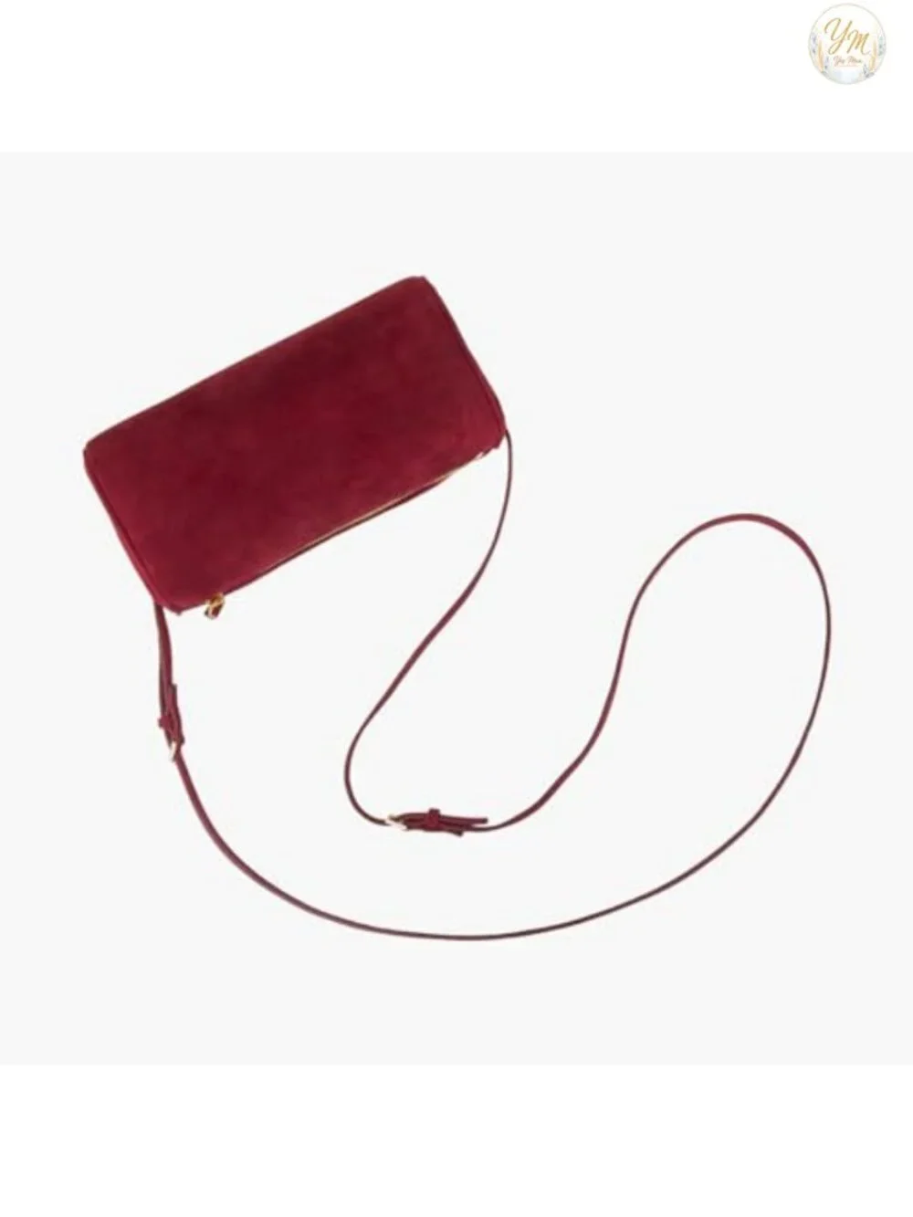 Premium Suede Leather Crossbody Hobo Bag with Zipper Pocket Shoulder Purse